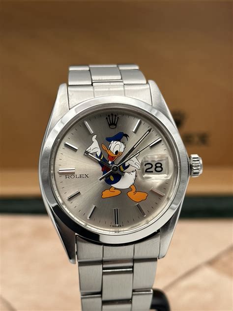 Rolex Oyster Date Precision Donald Duck Dial .